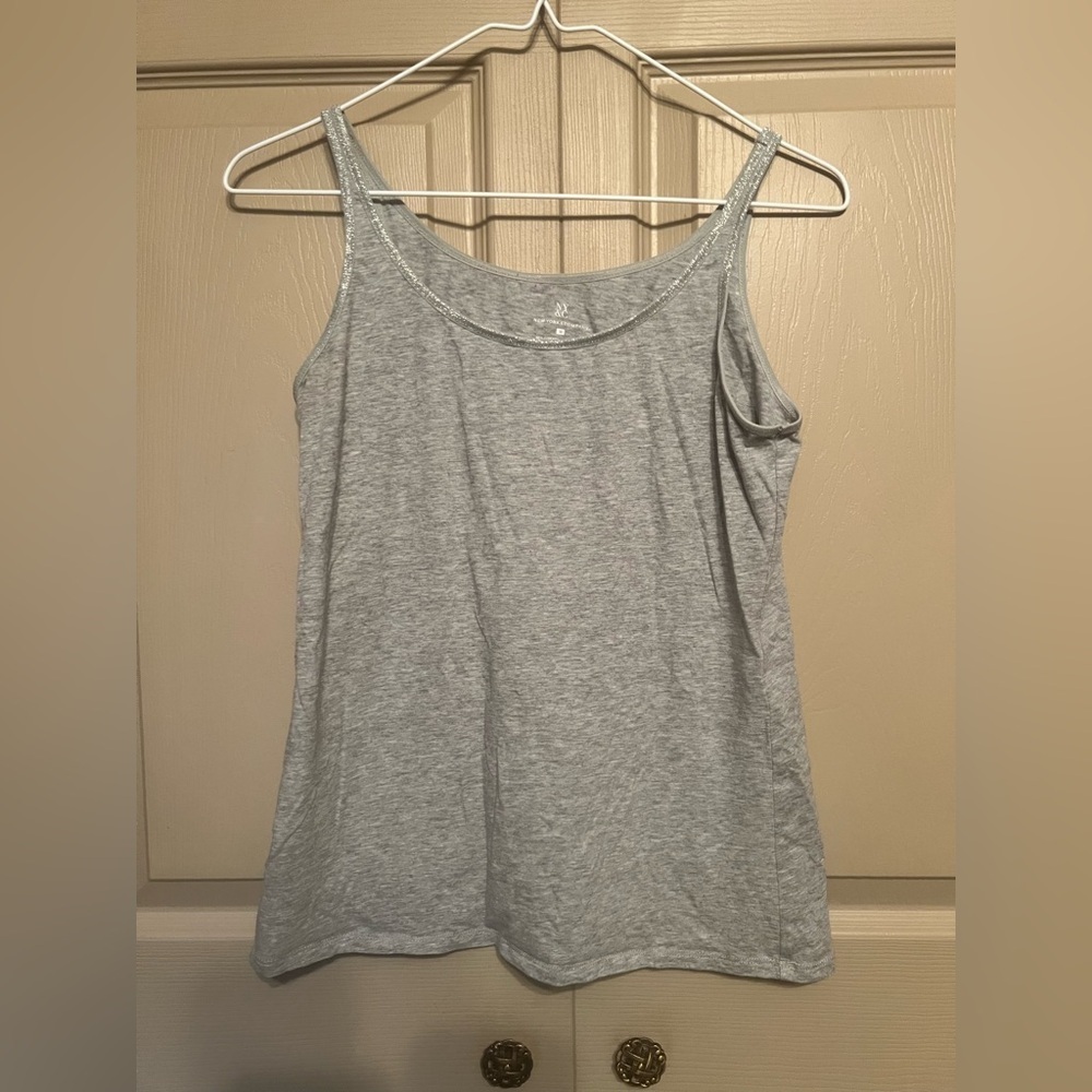New York & Company Gray Sleeveless Camisole Top